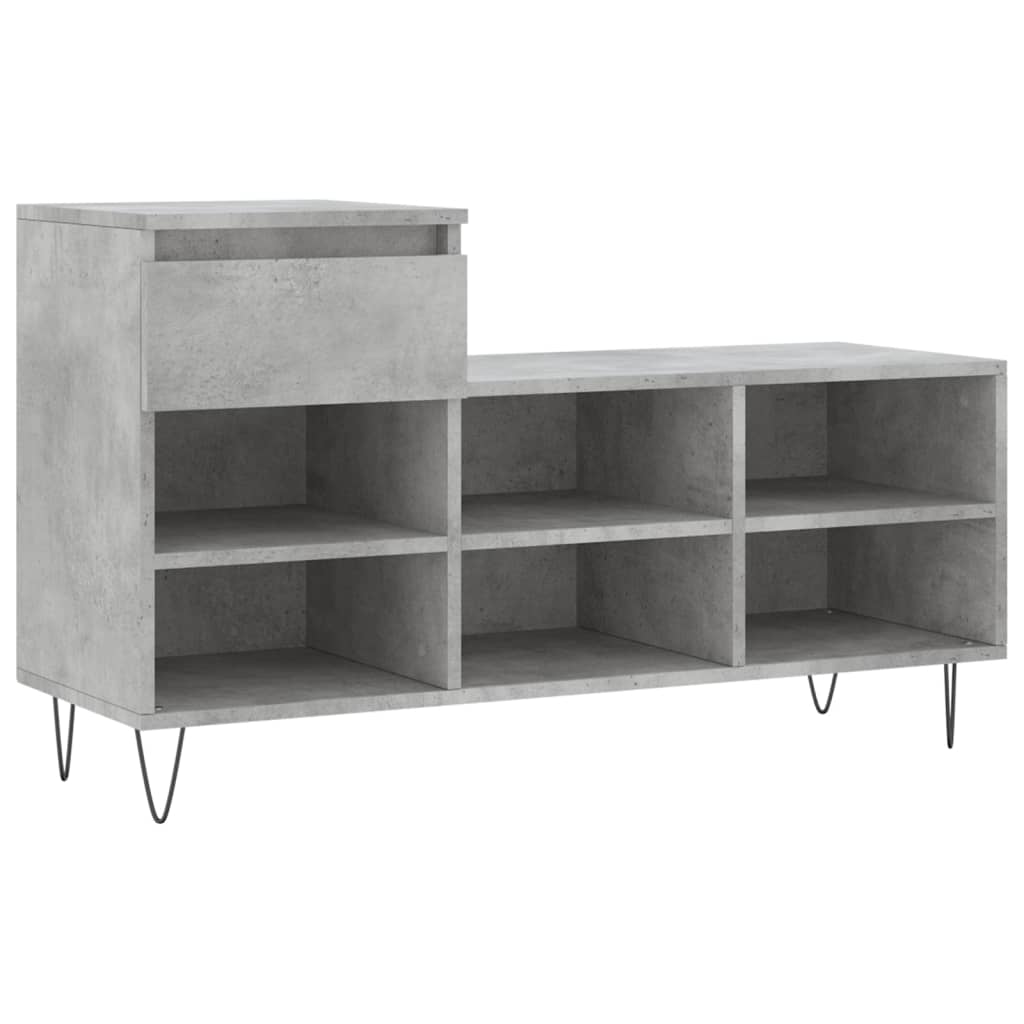 Vidaxx Schuhschrank 102x36x60 cm Holzwerkstoff betongrau