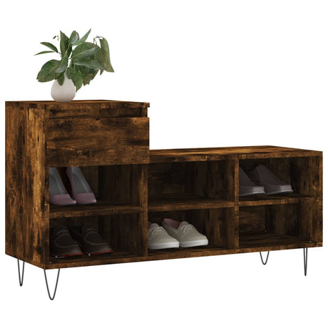 Vidaxx Schuhschrank 102x36x60 cm Holzwerkstoff, Räuchereiche