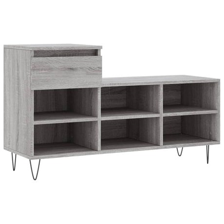 VidaXL Schuhschrank 102x36x60 cm Holzwerkstoff Sonomagrau