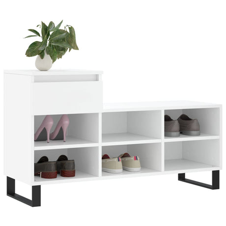 Vidaxx Schuhschrank 102x36x60 cm Holzwerkstoff weiß