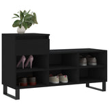 Vidaxx Schuhschrank 102x36x60 cm lackiertes Holz schwarz