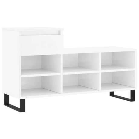 Vidaxx Schuhschrank 102x36x60 cm lackiertes Holz Hochglanz weiß