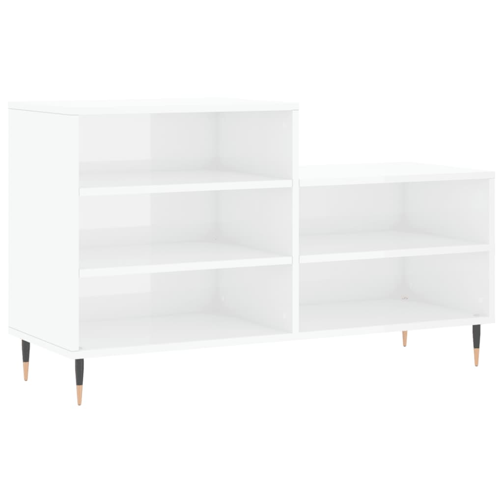 Vidaxx Schuhschrank 102x36x60 cm lackiertes Holz Hochglanz weiß