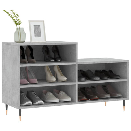 Vidaxx Schuhschrank 102x36x60 cm Holzwerkstoff betongrau