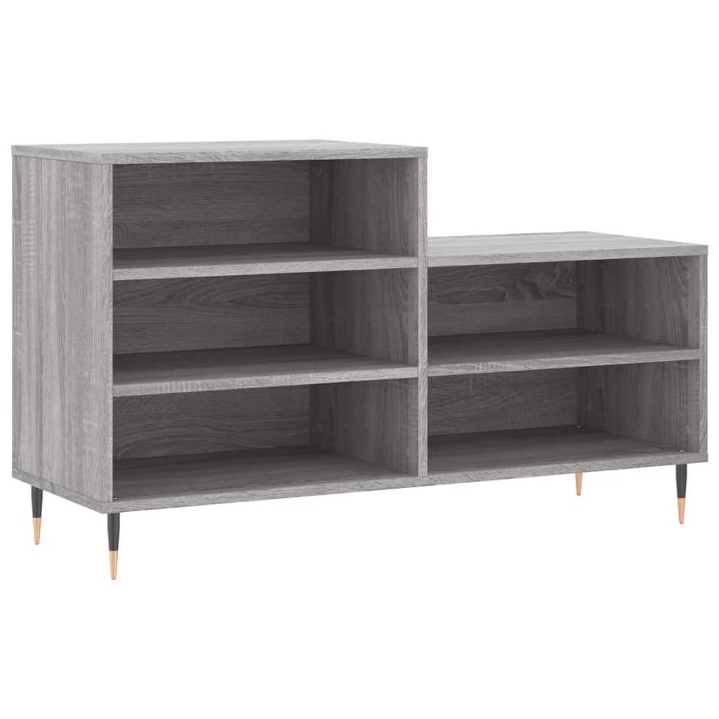 VidaXL Schuhschrank 102x36x60 cm Holzwerkstoff Sonomagrau