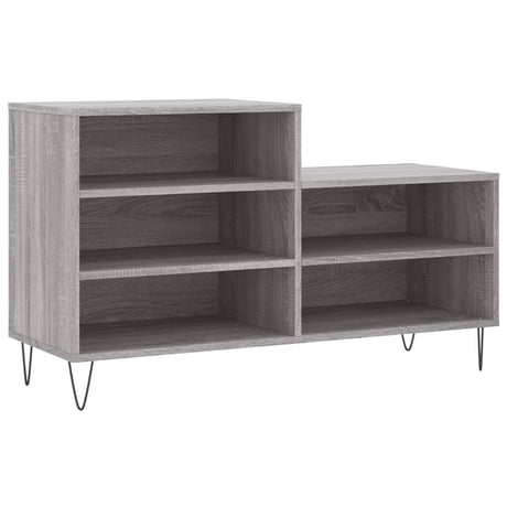 VidaXL Schuhschrank 102x36x60 cm Holzwerkstoff Sonomagrau