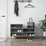 VidaXL Schuhschrank 102x36x60 cm Holzwerkstoff Sonomagrau