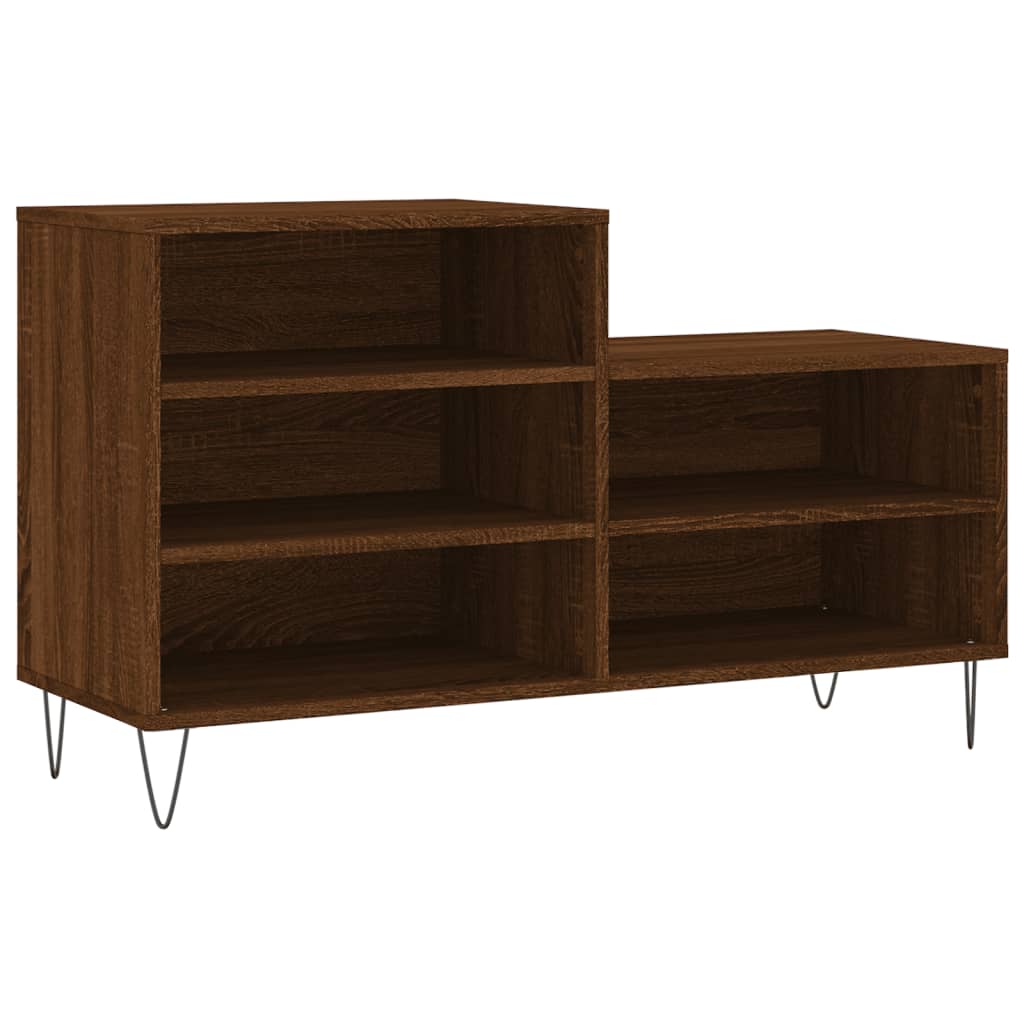 Vidaxx Schuhschrank 102x36x60 cm, fertige Holzfarbe, braune Eiche