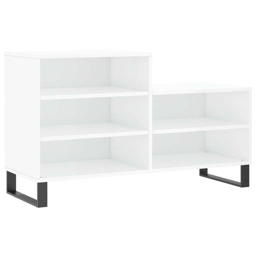 Vidaxx Schuhschrank 102x36x60 cm lackiertes Holz Hochglanz weiß