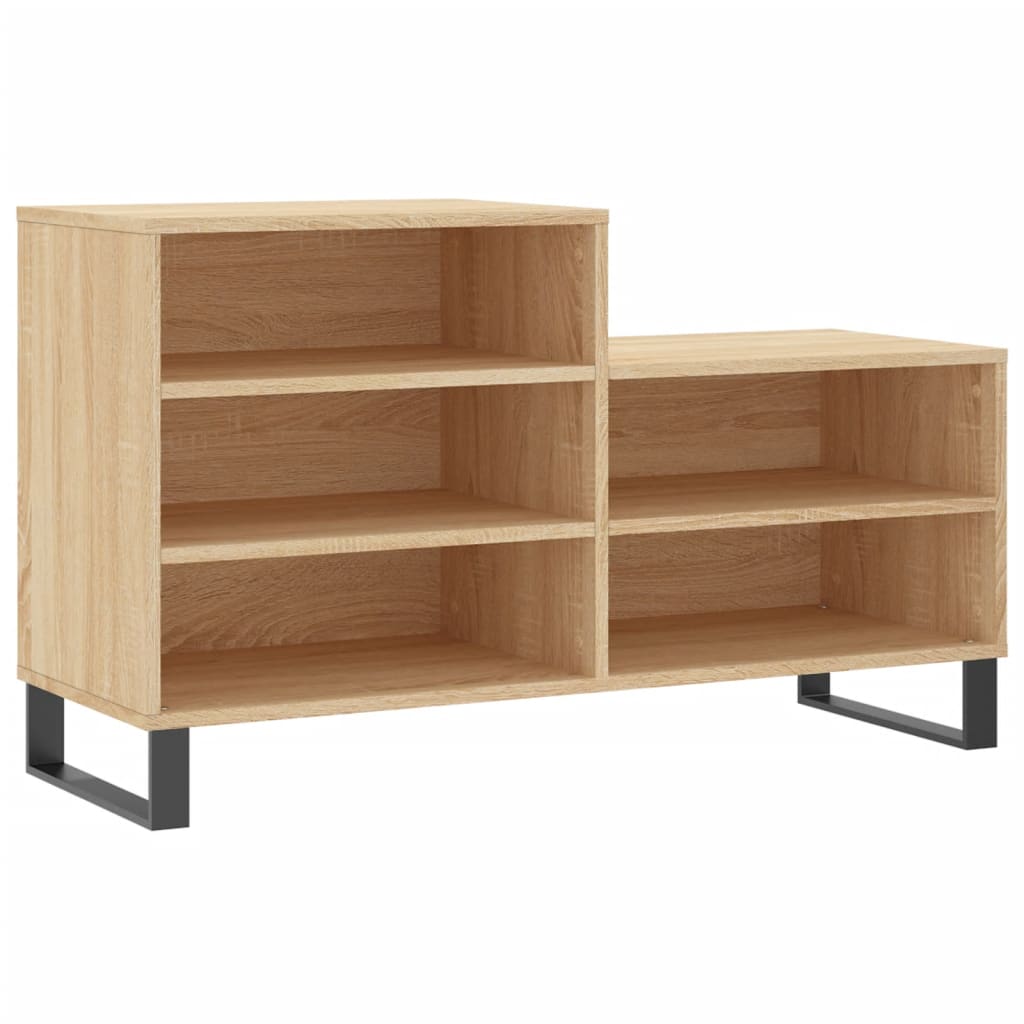 VidaXL Schuhschrank 102x36x60 cm Holzwerkstoff Sonoma-Eiche