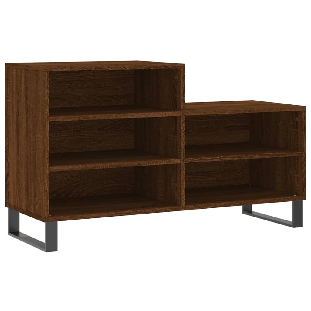 Vidaxx Schuhschrank 102x36x60 cm, fertige Holzfarbe, braune Eiche