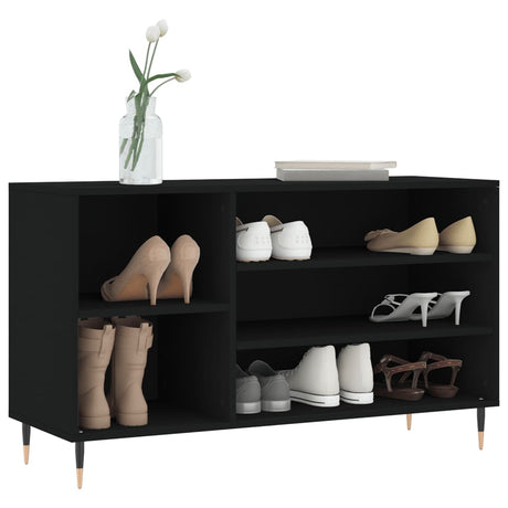 Vidaxx Schuhschrank 102x36x60 cm lackiertes Holz schwarz