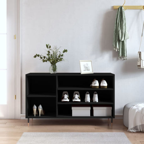 Vidaxx Schuhschrank 102x36x60 cm lackiertes Holz schwarz