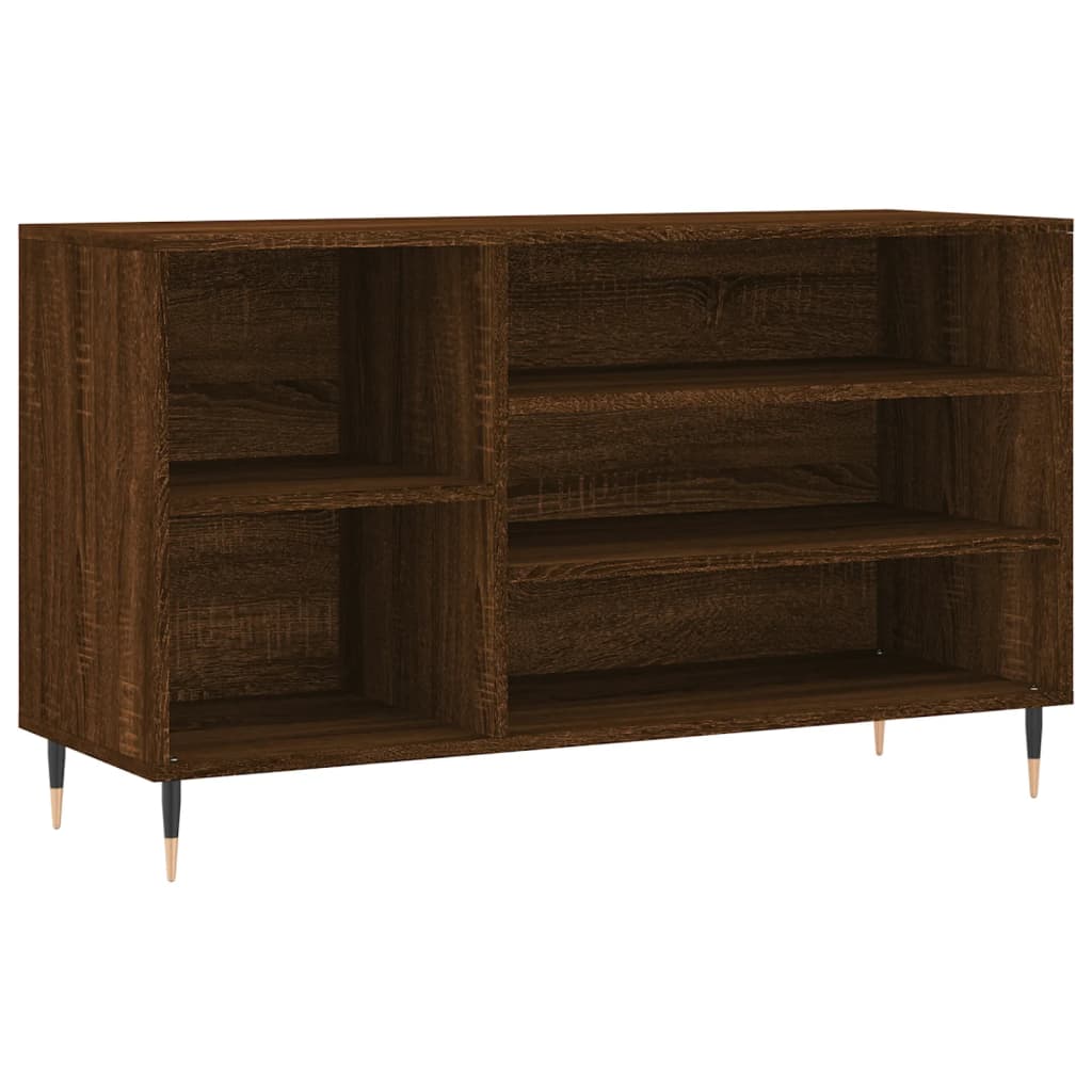 Vidaxx Schuhschrank 102x36x60 cm, fertige Holzfarbe, braune Eiche