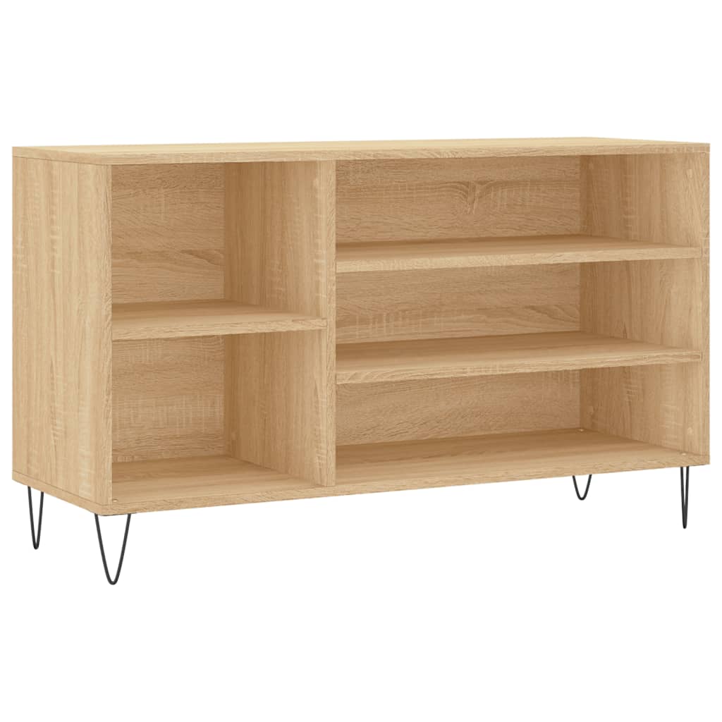 VidaXL Schuhschrank 102x36x60 cm Holzwerkstoff Sonoma-Eiche