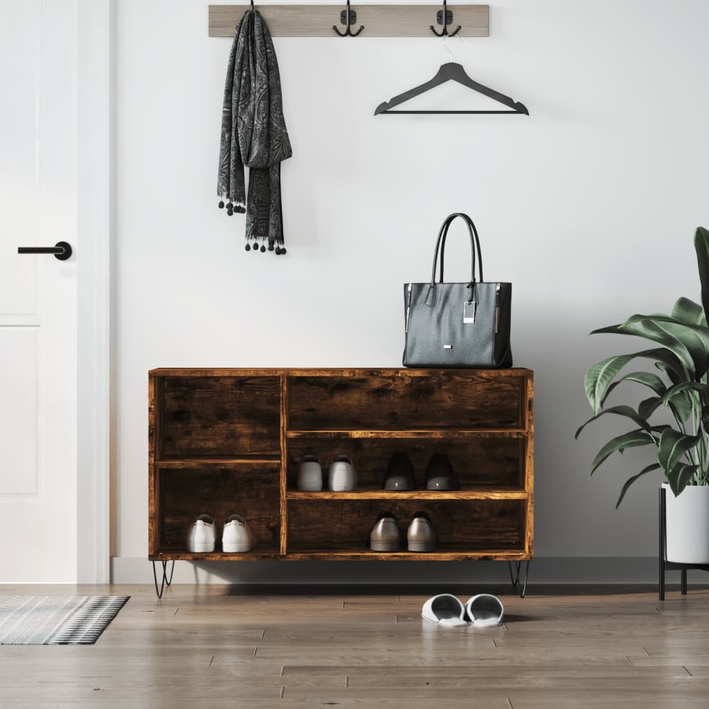 Vidaxx Schuhschrank 102x36x60 cm Holzwerkstoff, Räuchereiche