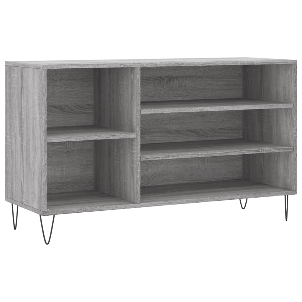 VidaXL Schuhschrank 102x36x60 cm Holzwerkstoff Sonomagrau