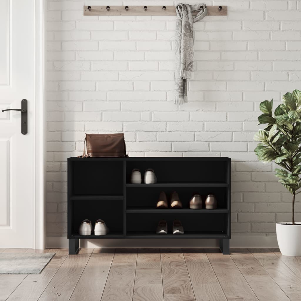 Vidaxx Schuhschrank 102x36x60 cm lackiertes Holz schwarz