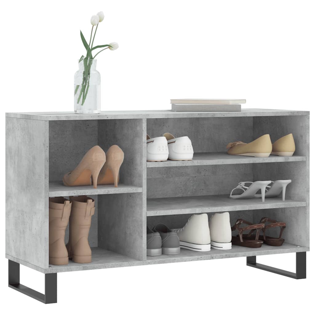 Vidaxx Schuhschrank 102x36x60 cm Holzwerkstoff betongrau
