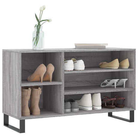 VidaXL Schuhschrank 102x36x60 cm Holzwerkstoff Sonomagrau