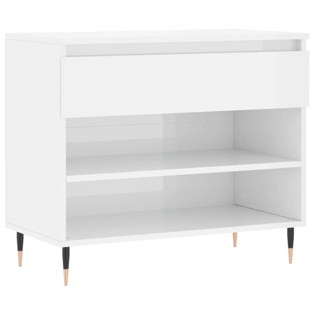 Vidaxx Schuhschrank 70x36x60 cm lackiertes Holz Hochglanz weiß