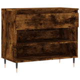 VidaXL Schuhschrank 70x36x60 cm Holzwerkstoff, geräucherte Eiche