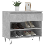 Vidaxx Schuhschrank 70x36x60 cm Holzwerkstoff betongrau