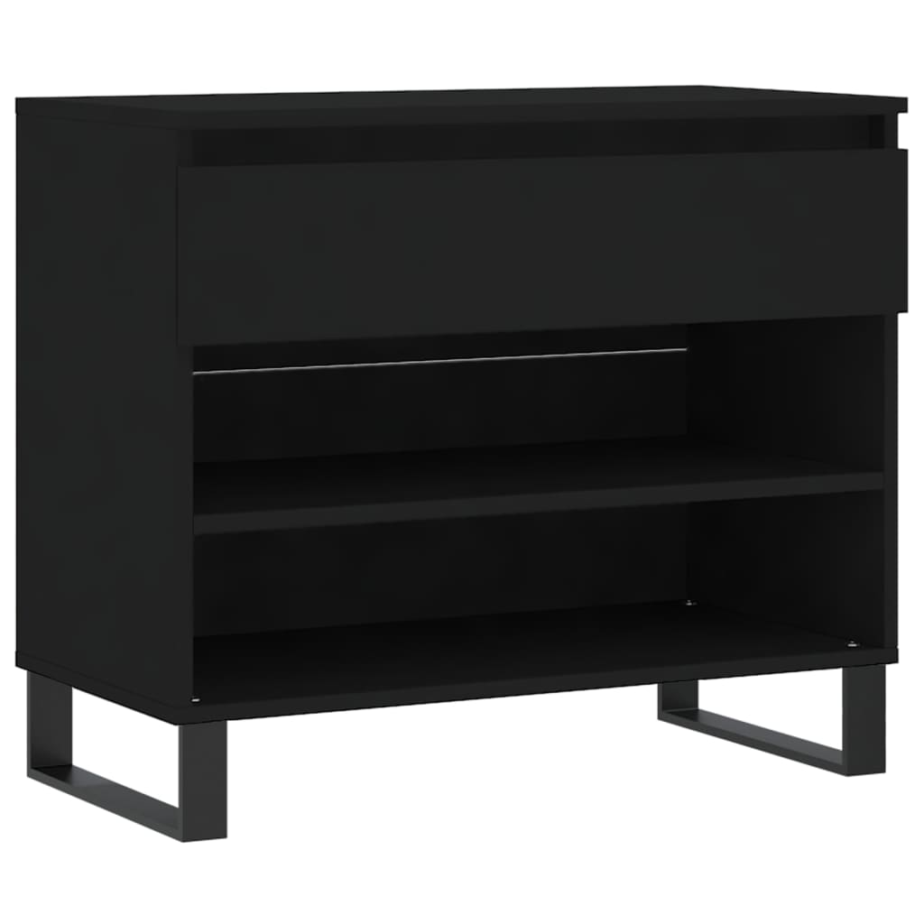 Vidaxx Schuhschrank 70x36x60 cm lackiertes Holz schwarz