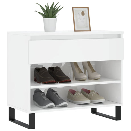 Vidaxx Schuhschrank 70x36x60 cm lackiertes Holz Hochglanz weiß