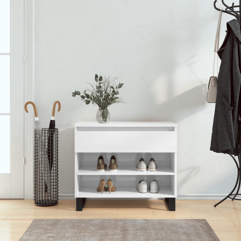 Vidaxx Schuhschrank 70x36x60 cm lackiertes Holz Hochglanz weiß