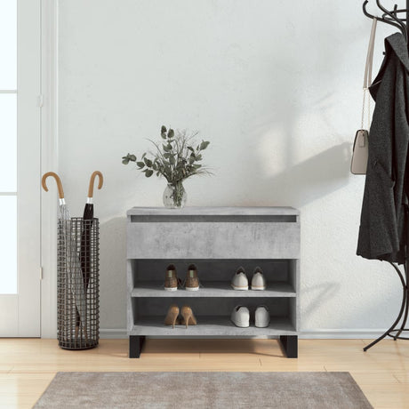 Vidaxx Schuhschrank 70x36x60 cm Holzwerkstoff betongrau