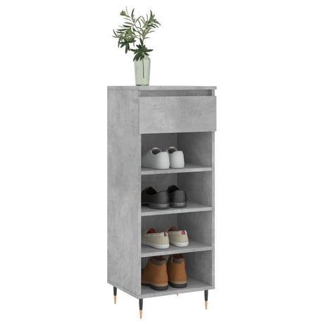 Vidaxx Schuhschrank 40x36x105 cm Holzwerkstoff betongrau