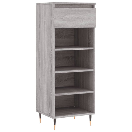 VidaXL Schuhschrank 40x36x105 cm Holzwerkstoff Sonoma grau