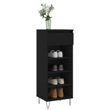 Vidaxx Schuhschrank 40x36x105 cm lackiertes Holz schwarz