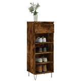 Vidaxx Schuhschrank 40x36x105 cm verarbeitetes Holz, geräucherte Eiche