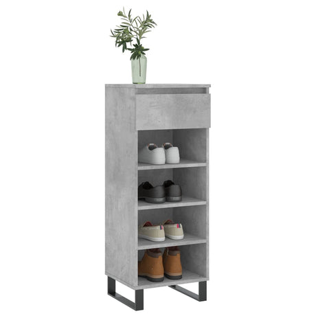 Vidaxx Schuhschrank 40x36x105 cm Holzwerkstoff betongrau