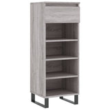 VidaXL Schuhschrank 40x36x105 cm Holzwerkstoff Sonoma grau