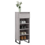 VidaXL Schuhschrank 40x36x105 cm Holzwerkstoff Sonoma grau