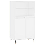 Vidaxl hoge kast 60x36x110 cm bewerkt hout wit