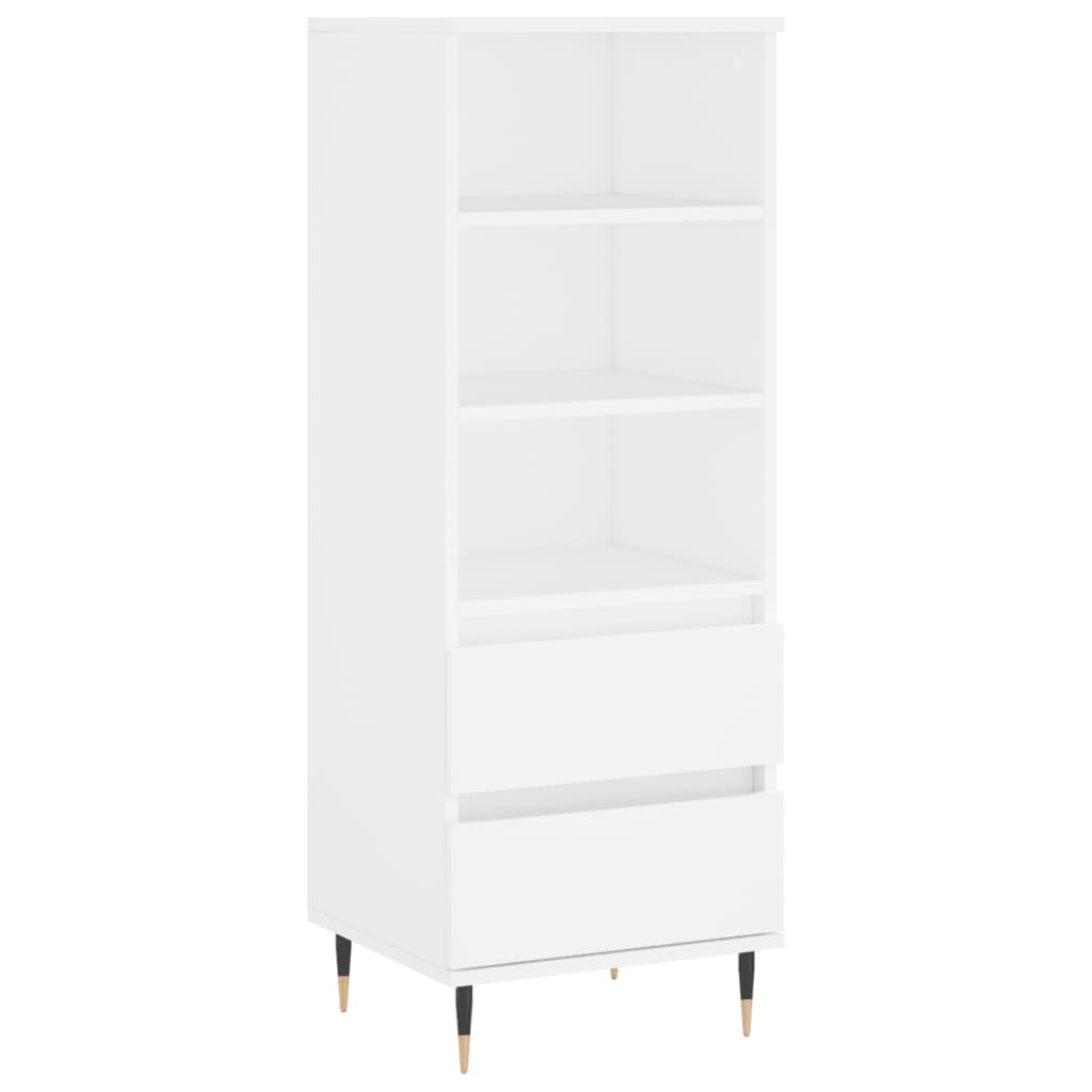 Vidaxl hoge kast 40x36x110 cm bewerkt hout wit