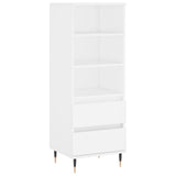 Vidaxl hoge kast 40x36x110 cm bewerkt hout wit