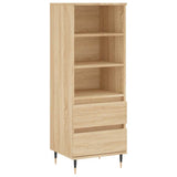 Vidaxl hoge kast 40x36x110 cm bewerkt hout sonoma eiken