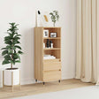 Vidaxl hoge kast 40x36x110 cm bewerkt hout sonoma eiken