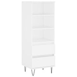 Vidaxl hoge kast 40x36x110 cm bewerkt hout wit