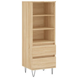 Vidaxl hoge kast 40x36x110 cm bewerkt hout sonoma eiken