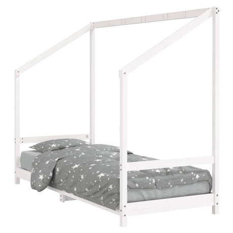 Vidaxl kinderbedframe 80x200 cm massief grenenhout wit