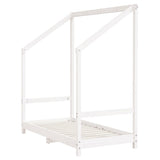 Vidaxl kinderbedframe 70x140 cm massief grenenhout wit