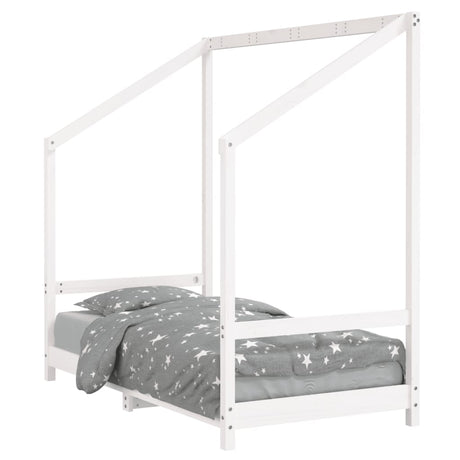 Vidaxl kinderbedframe 80x160 cm massief grenenhout wit