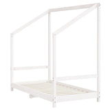Vidaxl kinderbedframe 80x160 cm massief grenenhout wit