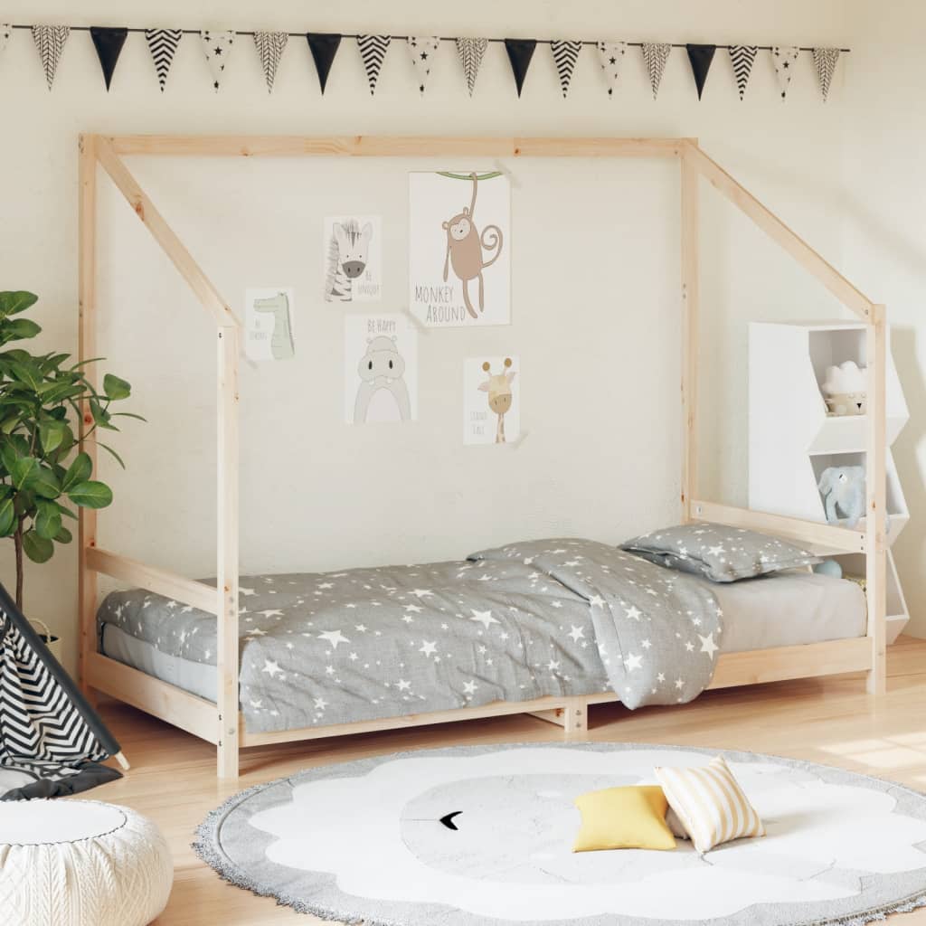 Vidaxl kinderbedframe 90x190 cm massief grenenhout